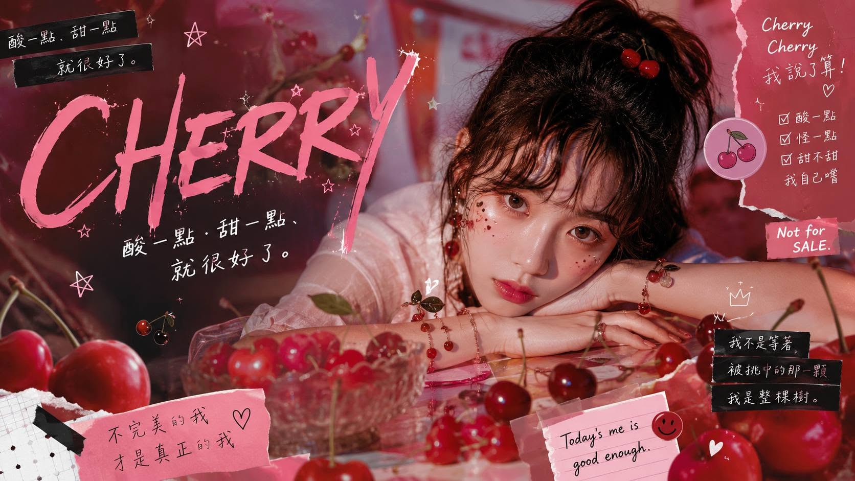 Cherry 的手寫選果筆記與品牌形象照